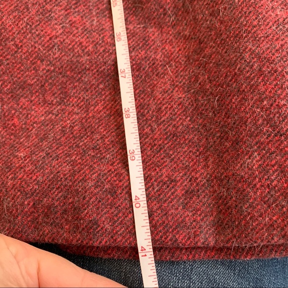 Vintage Style Burgundy Red/Pink/Purple Belted Coat - Picture 12 of 16